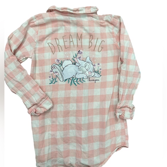 Thumper Bambie Flannel Sleep Shirt Womens Small - Picture 2 of 5
